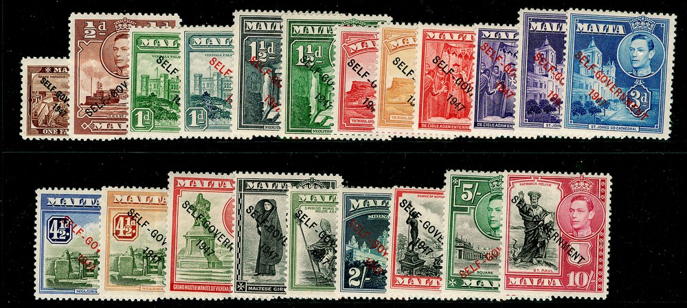 MALTA SG234-248, COMPLETE SET, LH MINT. Cat £90.