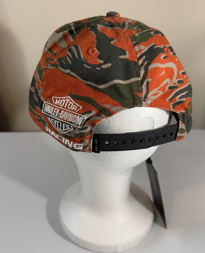 Harley Davidson Camo Adjustable Snapback Cap Mens 97601-24VM