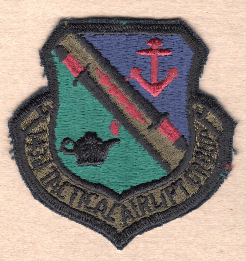 USAF Air Force Patch:  143rd Tactical Airlift Group - subdued