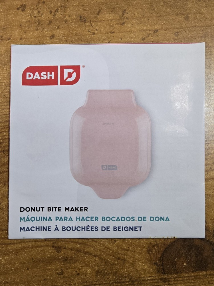 DASH Donut Bite Maker, Pink with Manual, Preowned