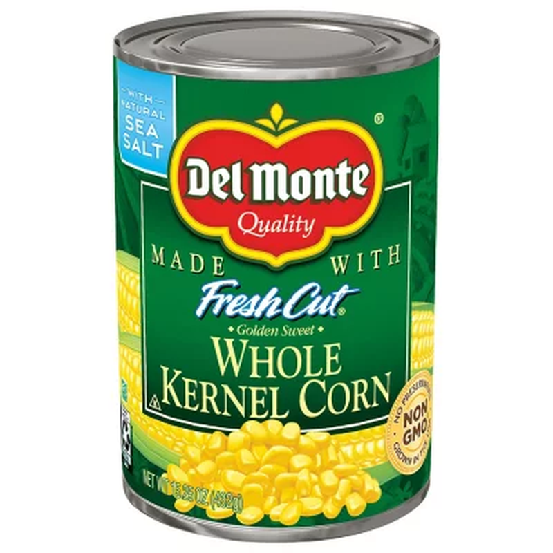 Del Monte Golden Sweet Whole Kernel Corn, 15.25 oz., 8 Pack