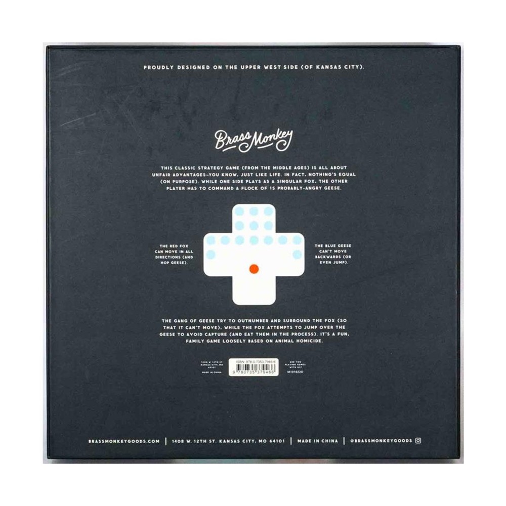 Brass Monkey Goods Board Game Fox & Geese Box NM