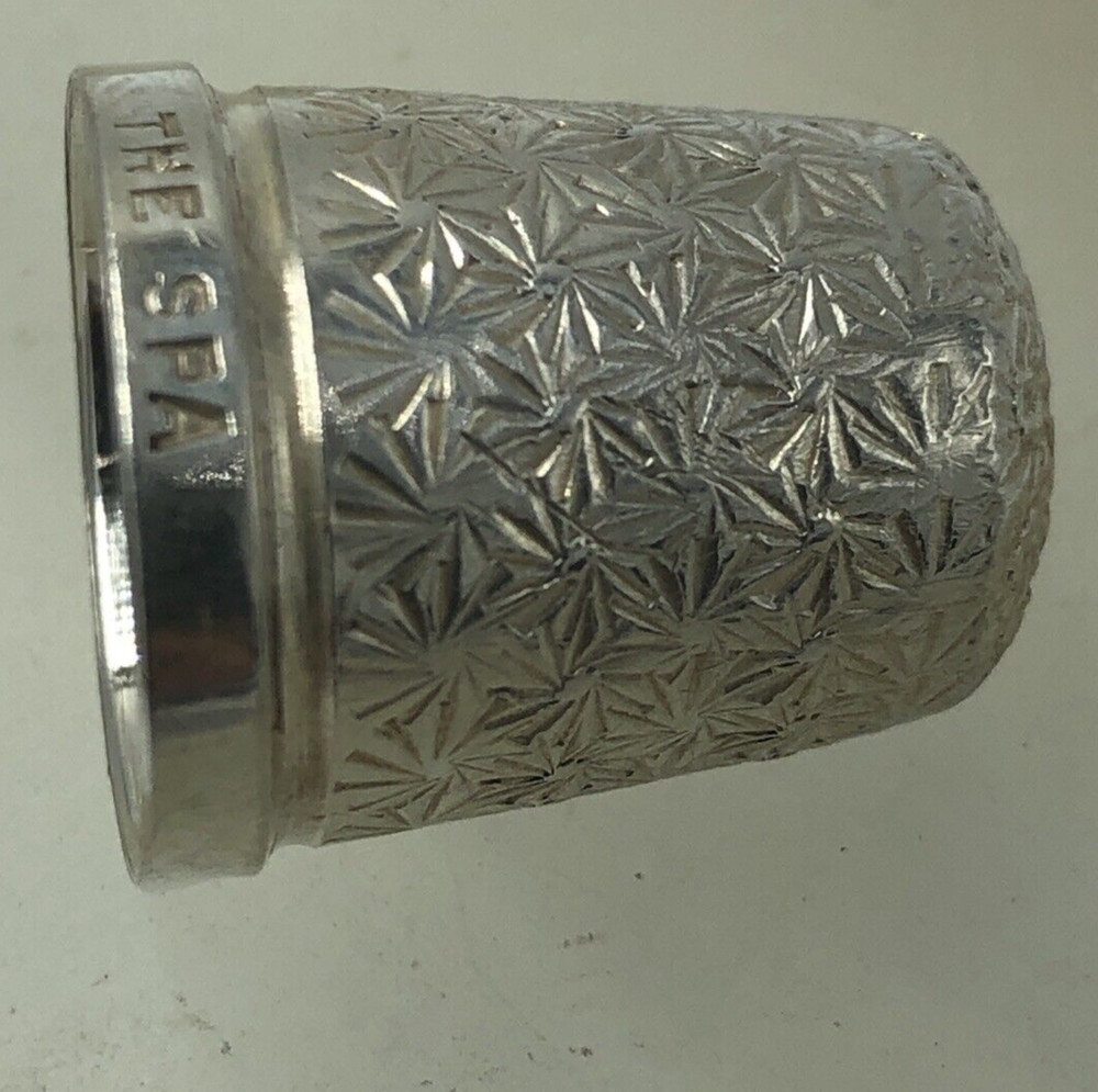 Antique Solid Silver Thimble The Spa Henry Griffith & Son Birmingham 1928 Boxed