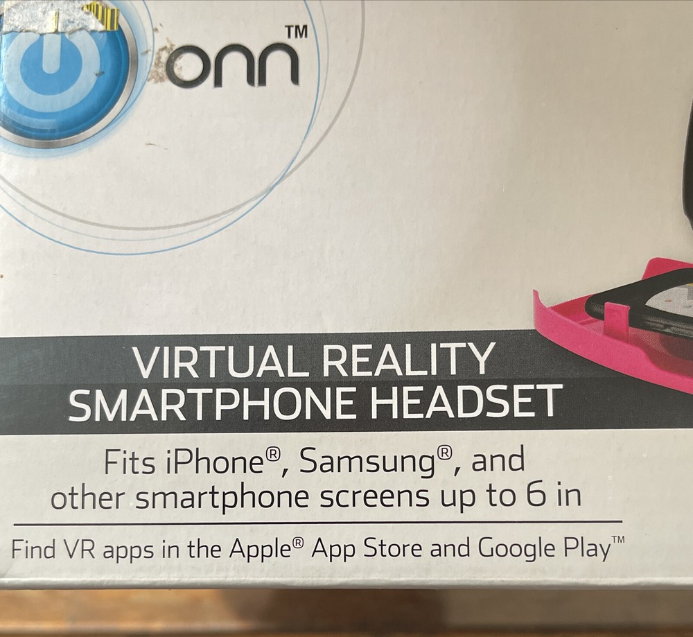 ONN VR Virtual Reality Smartphone Headset - PINK -