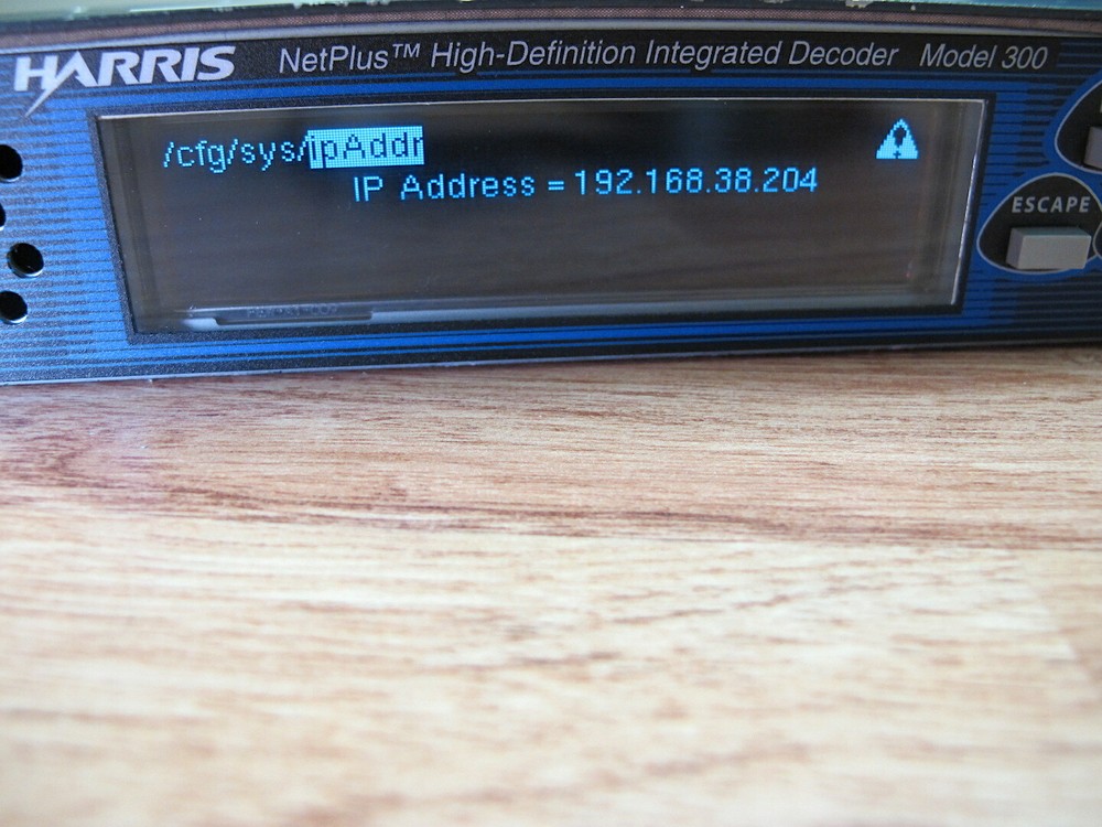 Used Harris Net Plus High Definition Integrated Decoder Model 300