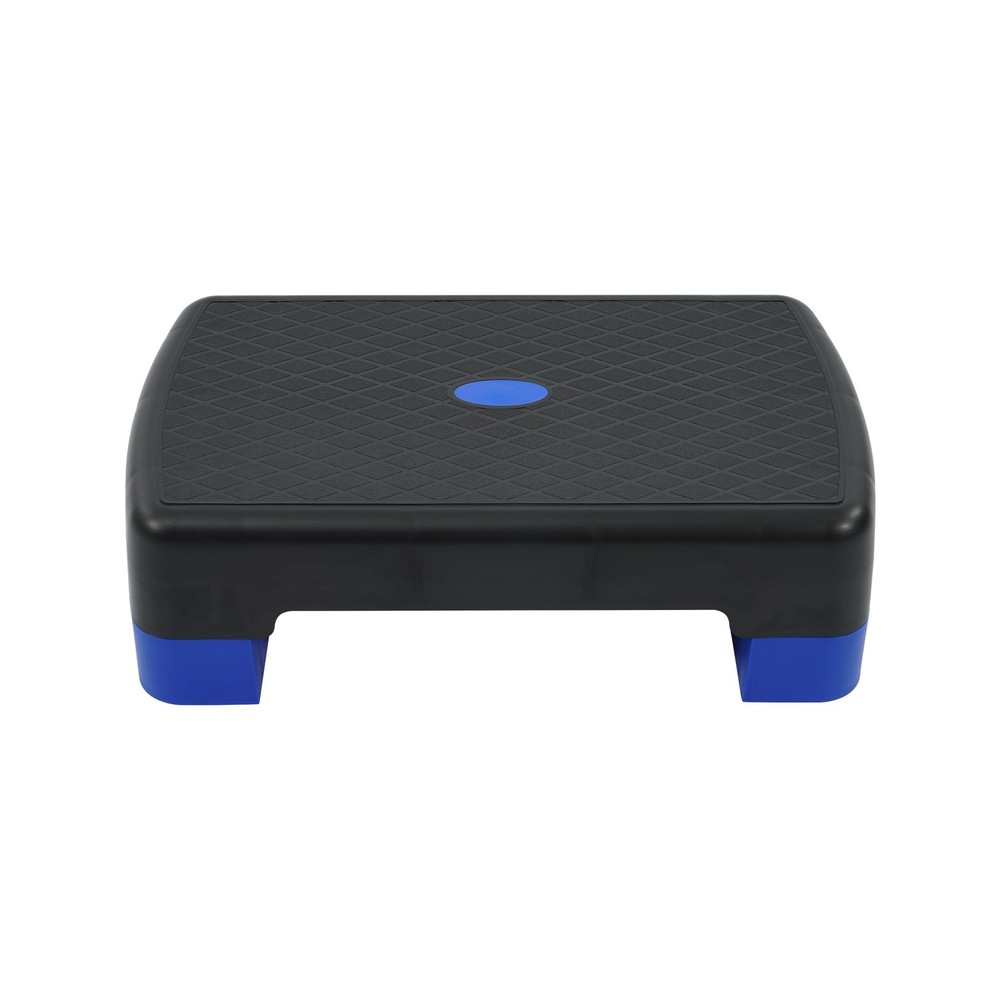 18" Aerobic Step Platform, Workout Stepper with Adjustable 2 Stackable Risers...