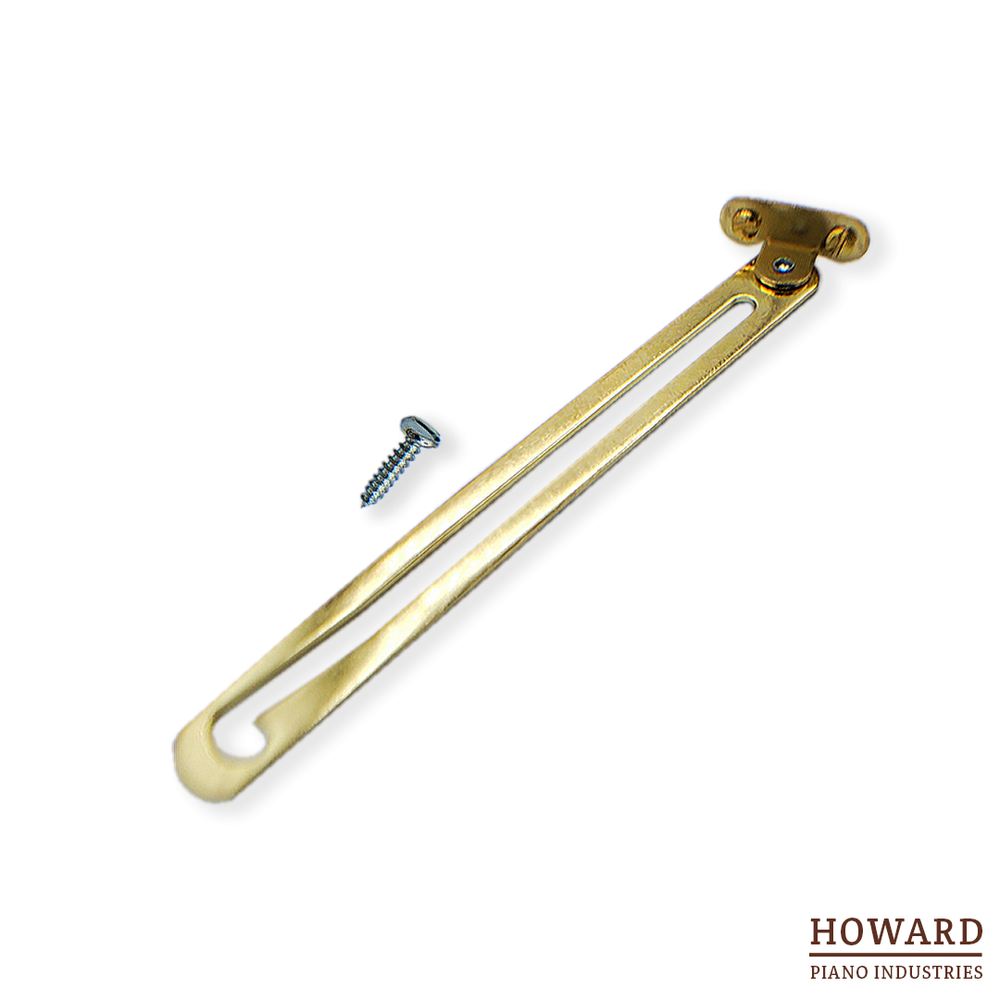 Piano Bench Lid Support/ Prop Brass Hardware Compact Design - Screws Included