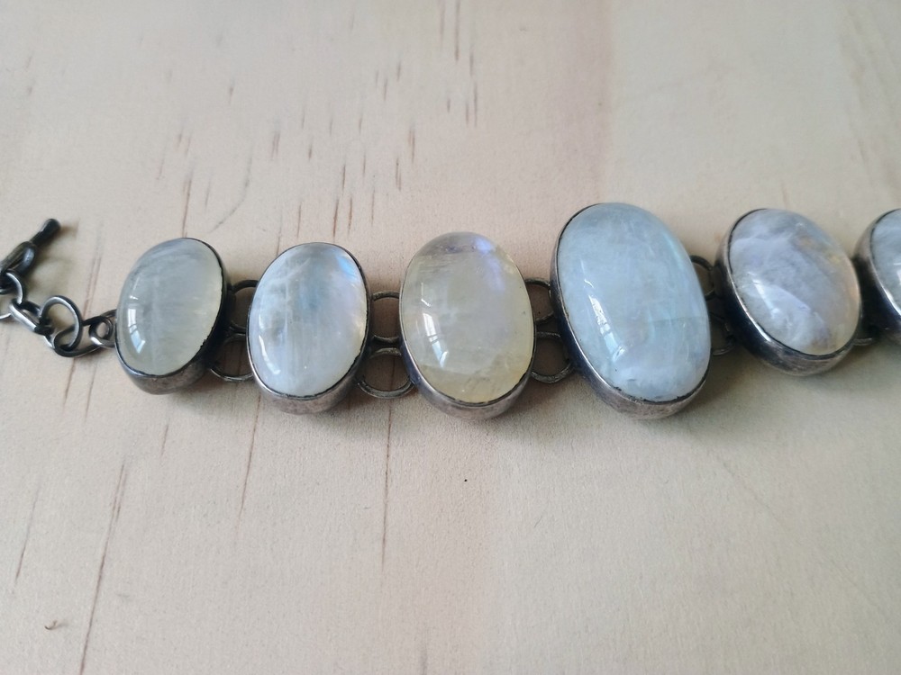 Sterling Silver 925 Moonstone Bracelet