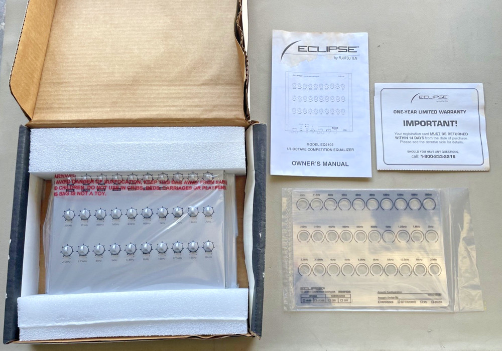 Old School Eclipse EQ2102 — 1/3 Octave Competition Equalizer, NOS #381