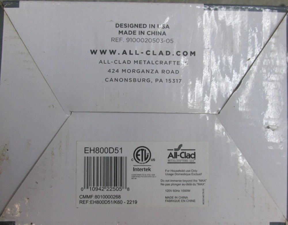 All-Clad EH800D Sous Vide Professional Immersion Circulator Stainless