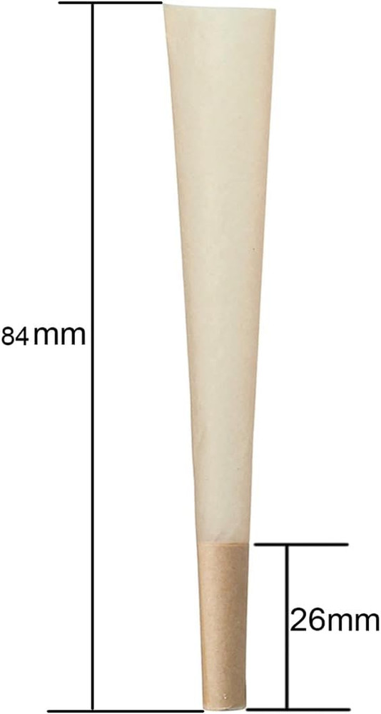 Pre Rolled Cones 1 1/4 Size Organic Rolling Papers with Tips 100 Ct - Slow Burn,