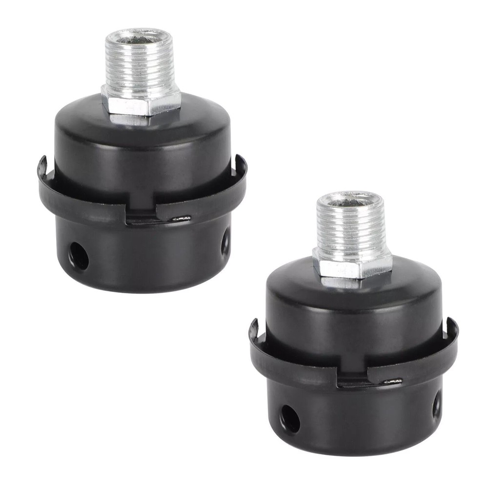 2Pcs Compressor Air Intake Filter 1/2" 20MM Paper For Air Compressor Replacement