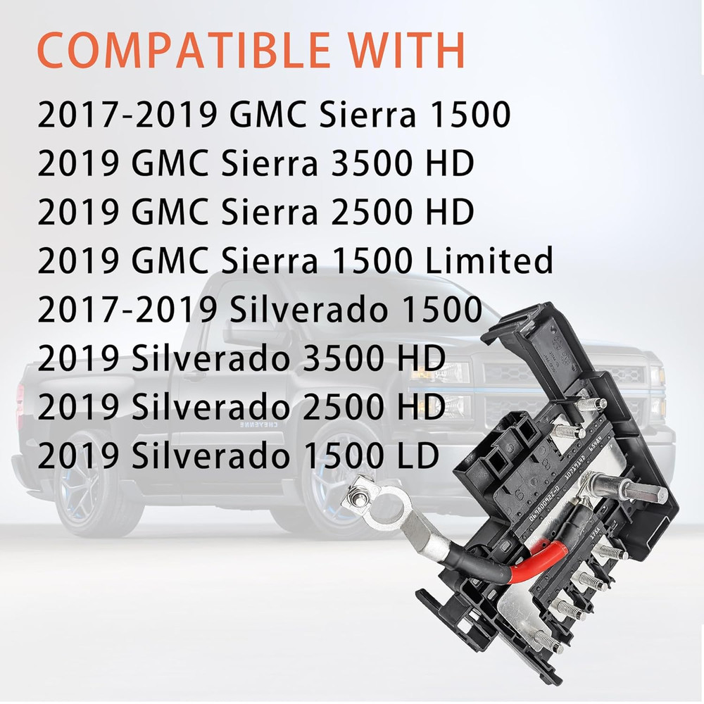 Battery Distribution Engine Compartment Fuse Block Compatible with 2017-2019 GMC