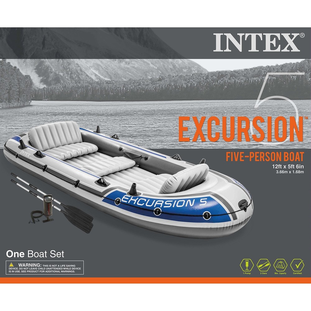 Intex Excursion Inflatable Boat Series 5-person
