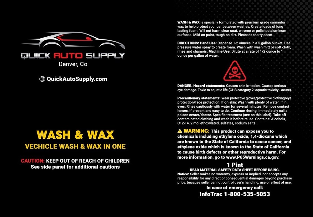 Car Wash & Wax 16oz