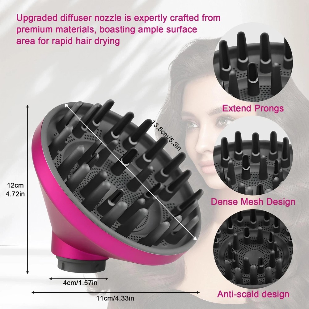 Upgraded Diffuser Attachment for Dyson Airwrap HS05 HS03 HS01 Hair Styling Tool