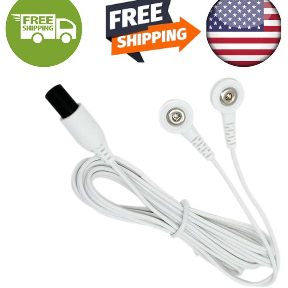 TENS Lead Wire Omron Compatible Replacement Cable Snap Connector Durable