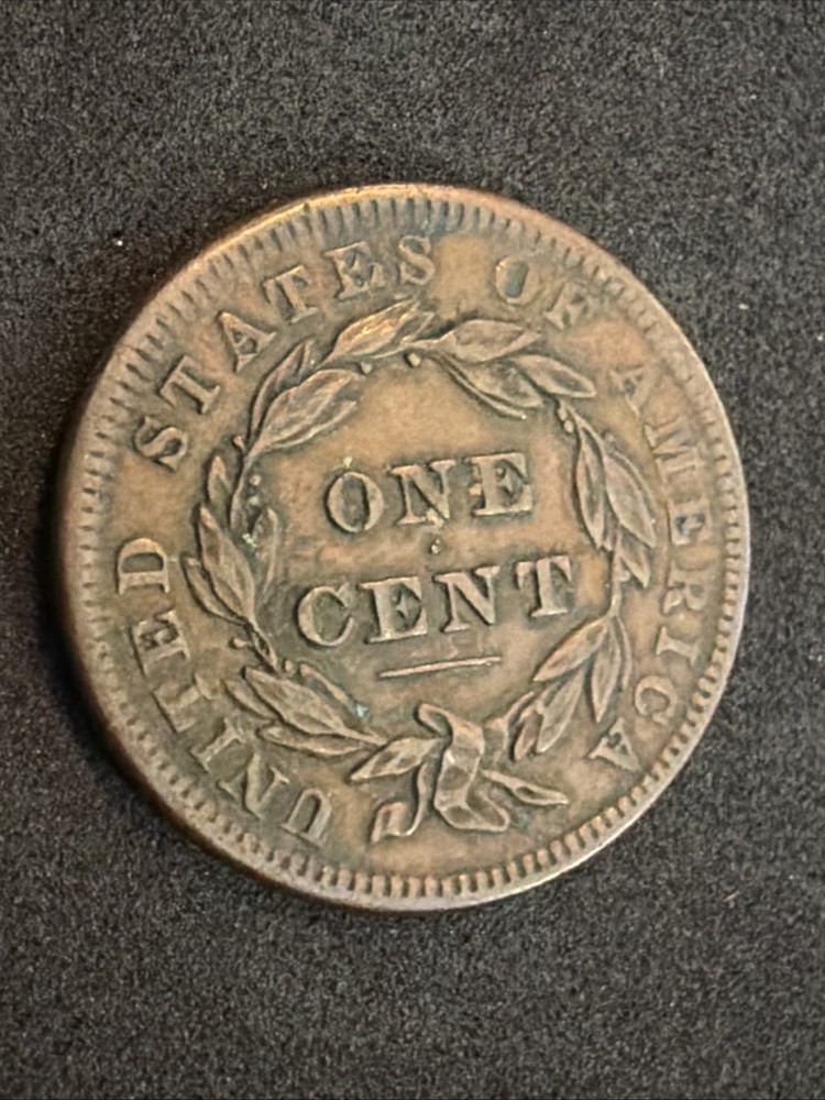 1838 coronet head large cent
