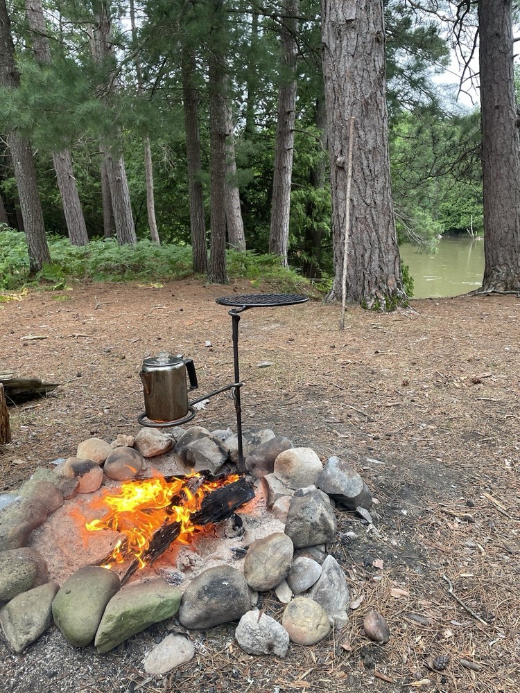 Campfire Stake Grill - Hand Forged Iron