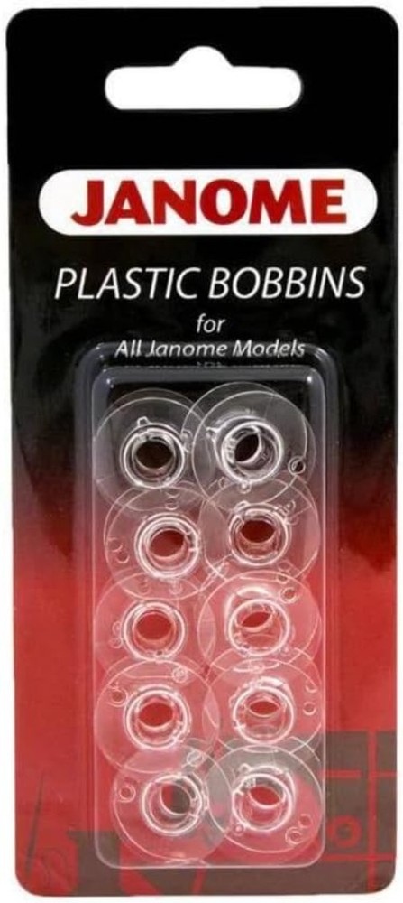 Clear Plastic Bobbins for Sewing Machines - 10-Pack Ensures Stitch Precision