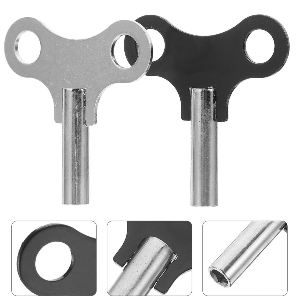 2 Pcs Professional Clock Keys Wear Resistant Winders Practical Tools