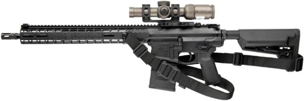 Adjustable MS1 QDM Two Point Rifle Sling - Solid Black Nylon for Comfort