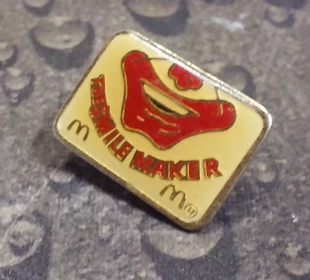 Ronald McDonald's The Smile Maker pin badge