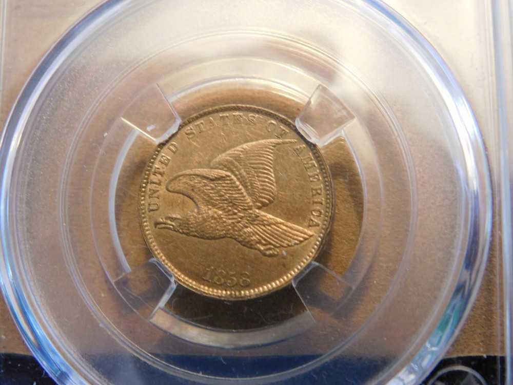 1858 FLYING EAGLE CENT SMALL LETTERS ( UNCIRCULATED )