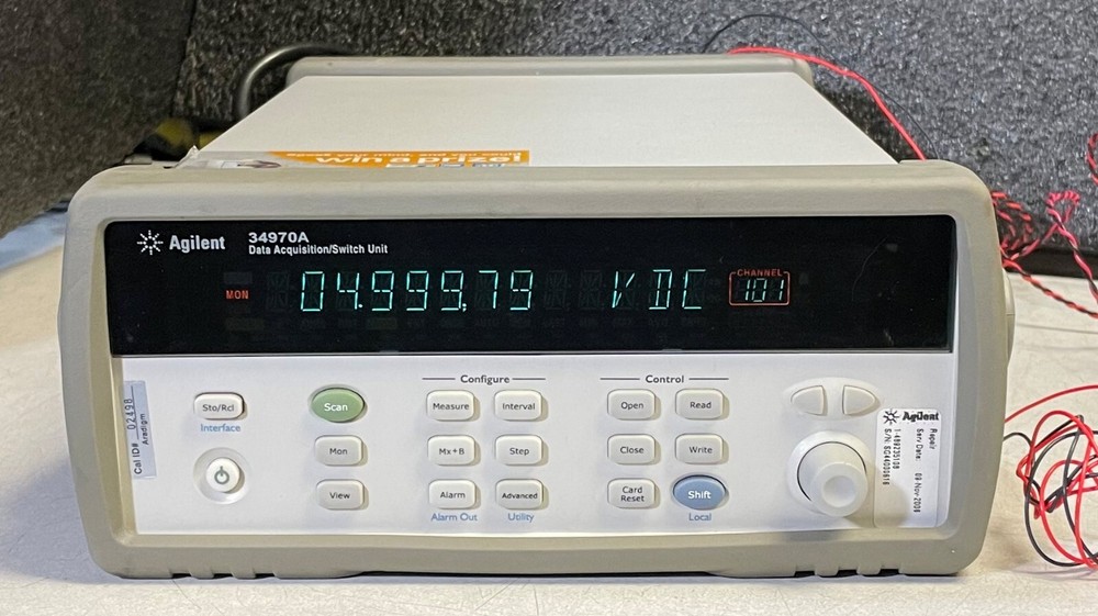 Agilent HP 34970A Data Acquisition Data Logger Switch Unit w/ 6.5 Digit DMM