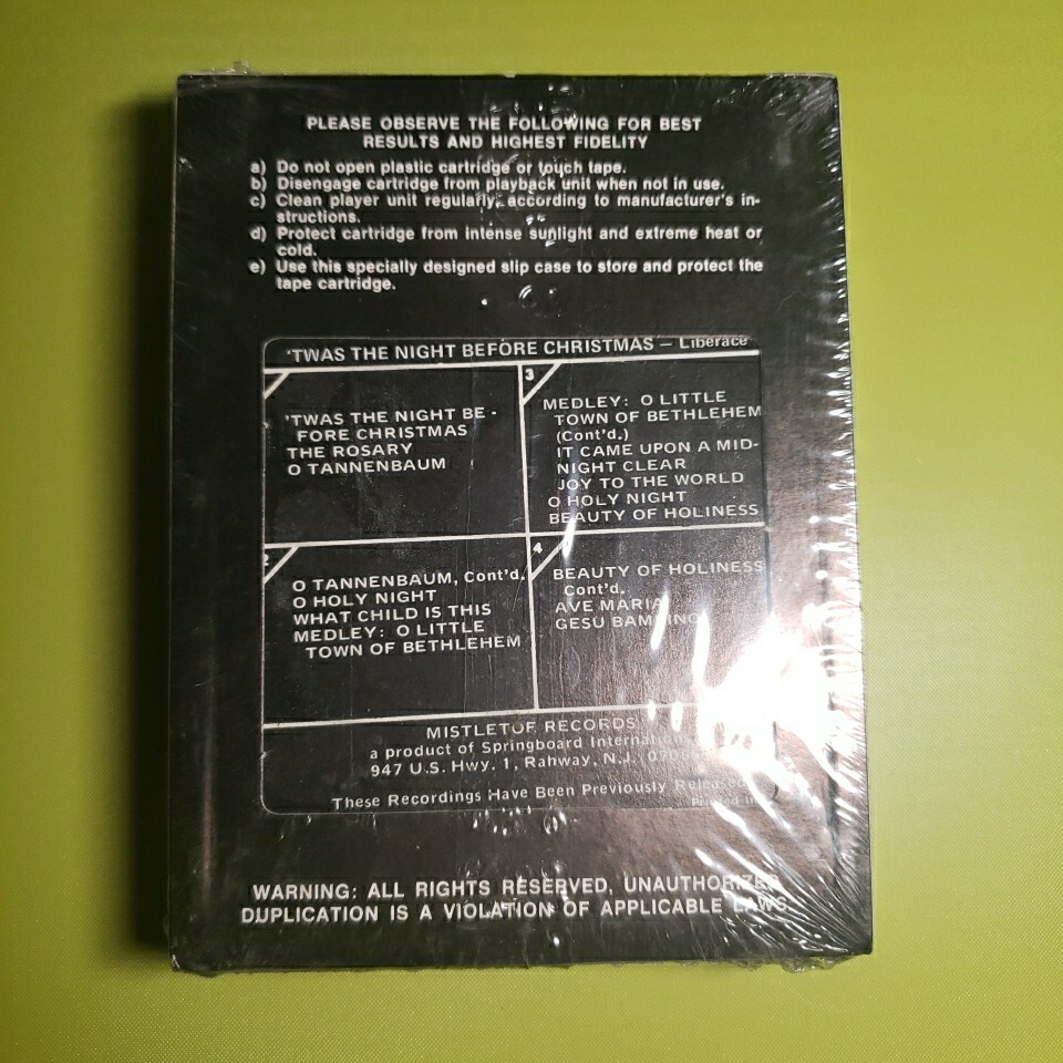 Iiberace Twas The Night Before Christmas 8track