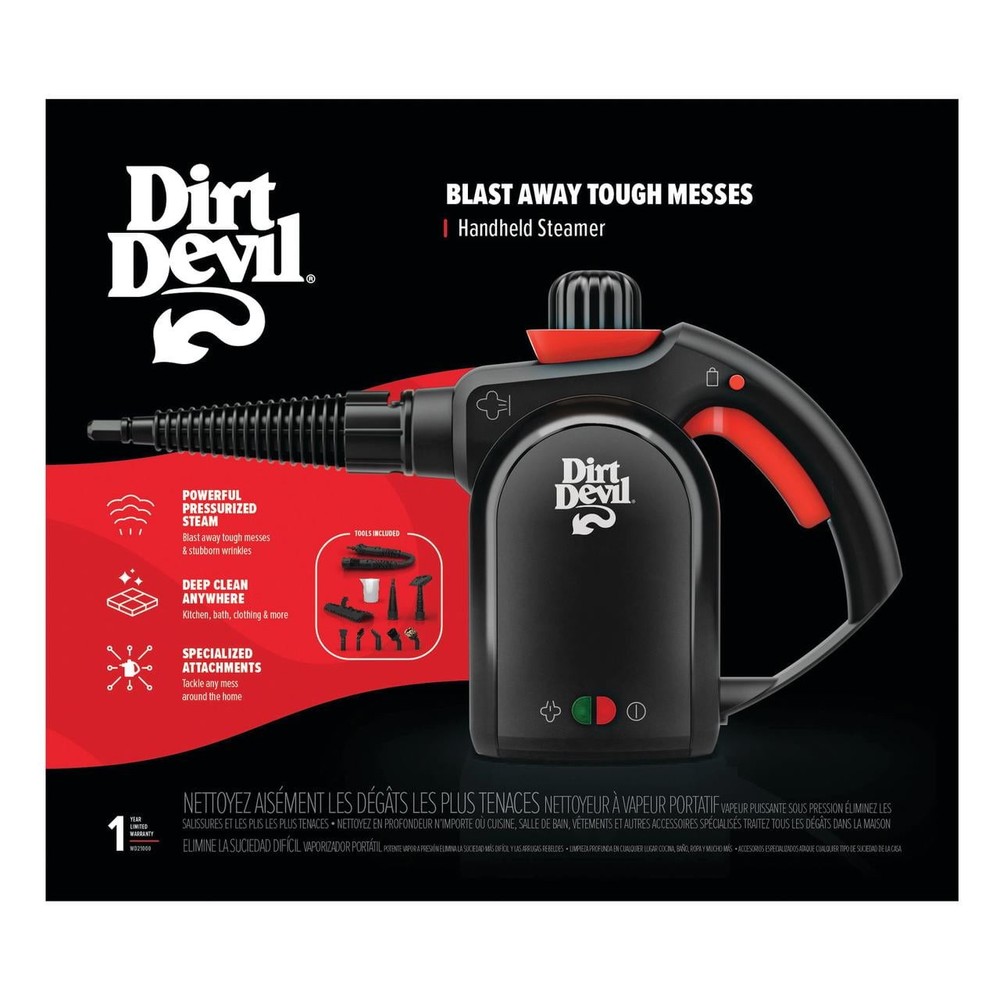 Dirt Devil Handheld Portable Steam Cleaner for Tile, Grout, Windows, Bathrooms