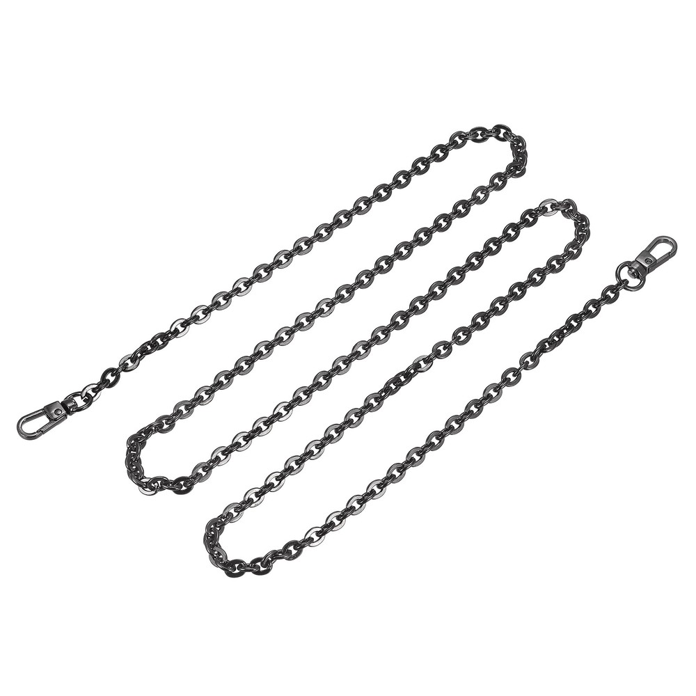 47"x0.24" Purse Chain Strap, Purse Handle Shoulder Replacement Strap(Black)