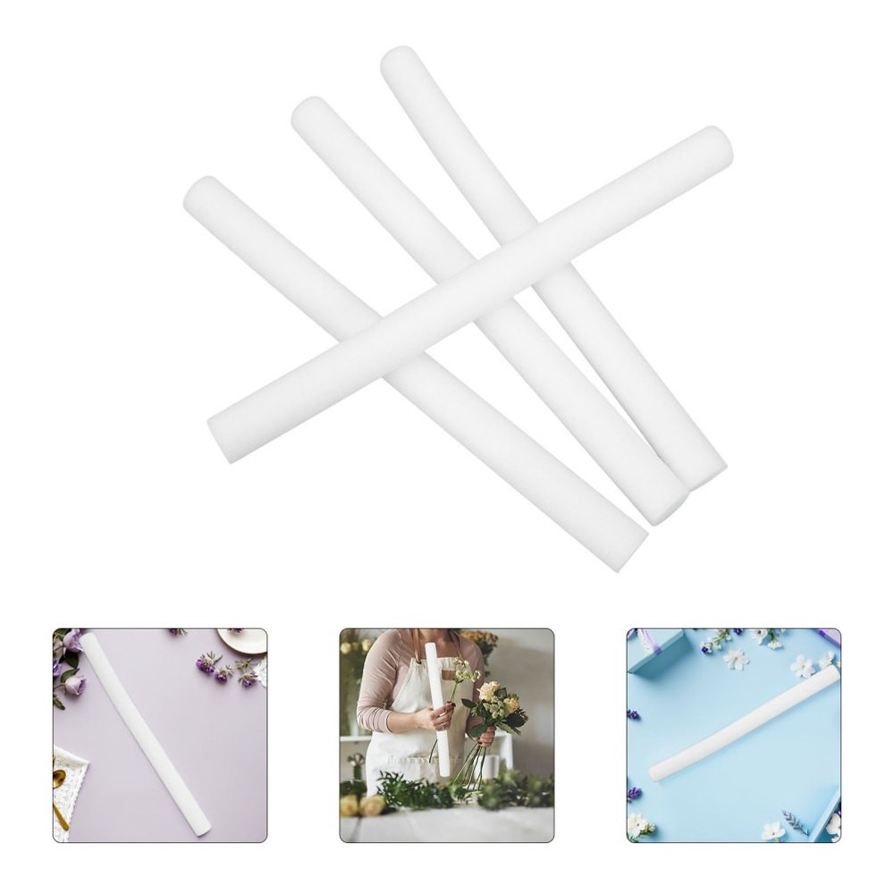 4 Pcs Solid Sponge Wedding Decoration Cylindrical Rod Tubes Rods Flower Sticks