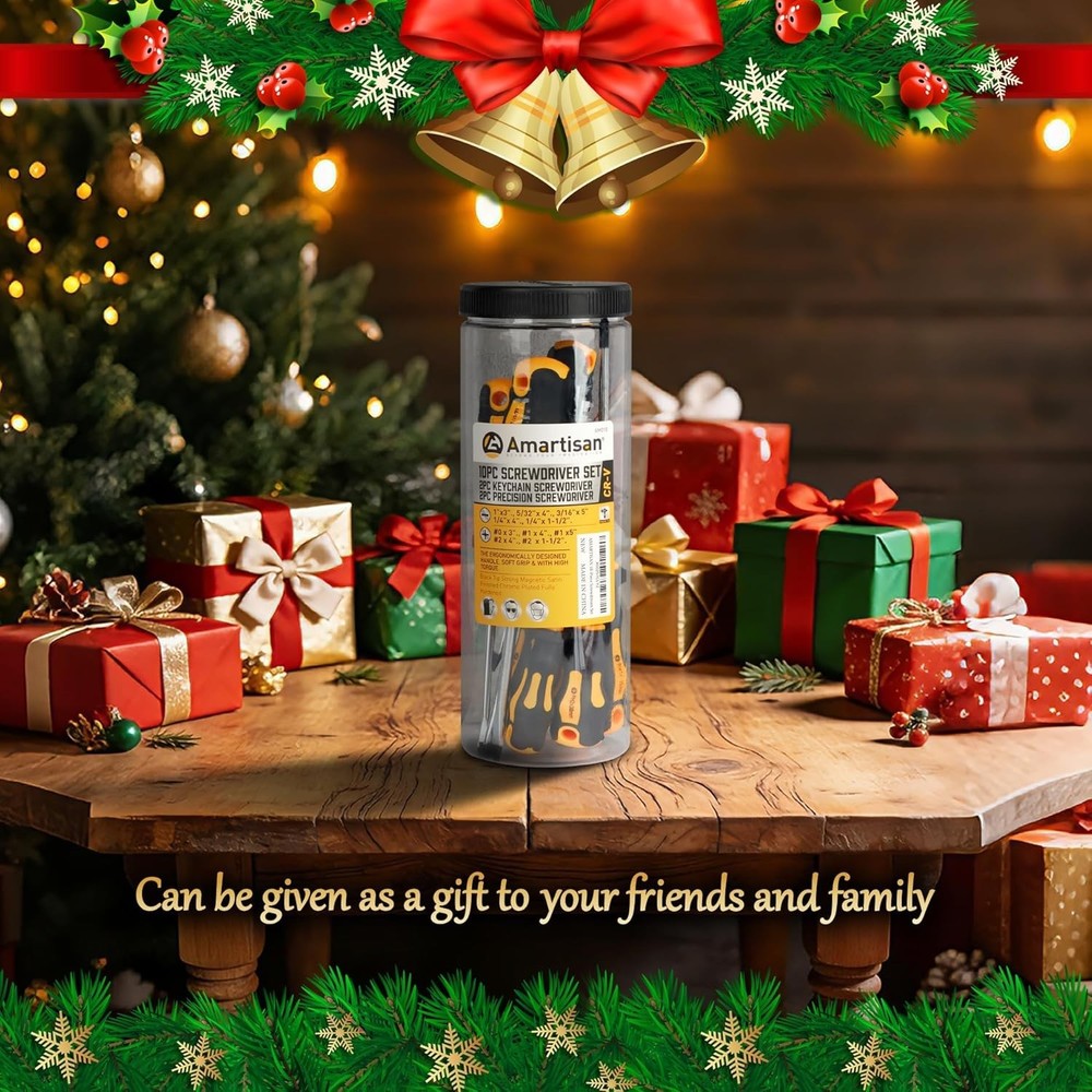 Amartisan 10-Piece Magnetic Screwdrivers Set