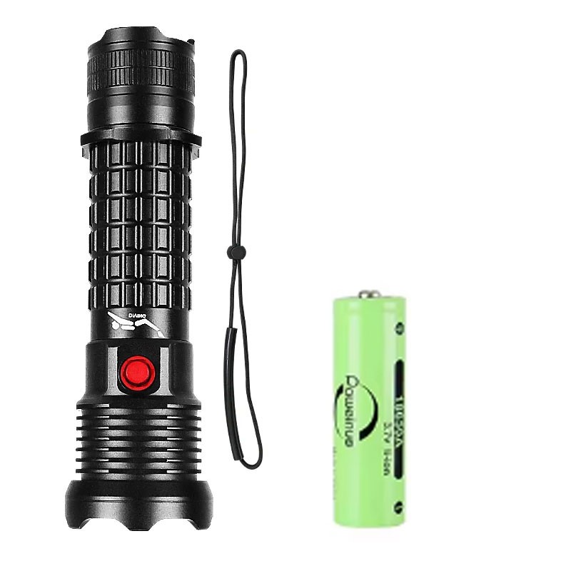 Professional Underwater Scuba Diving Flashlight LED Waterproof Dive Light Lamp