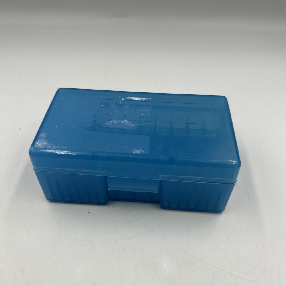 Midway OP 503 Ammo Box 50 Count - Clear Blue