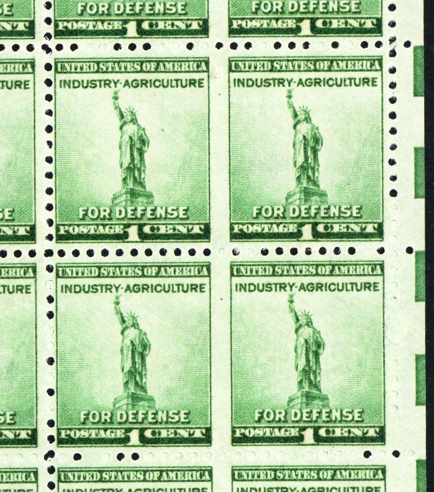 899b, MNH 1¢ Two Imperforate Between Pairs in Full Sheet Error -- Stuart Katz