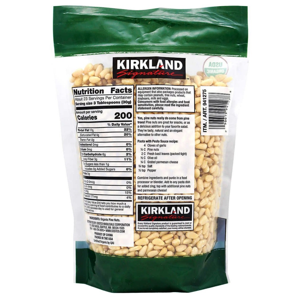 Kirkland Raw Pine Nuts, 24oz