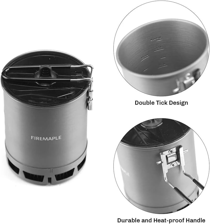 Fire-Maple Petrel Ultralight Pot- High Efficiency Aluminum Camping and Backpacki