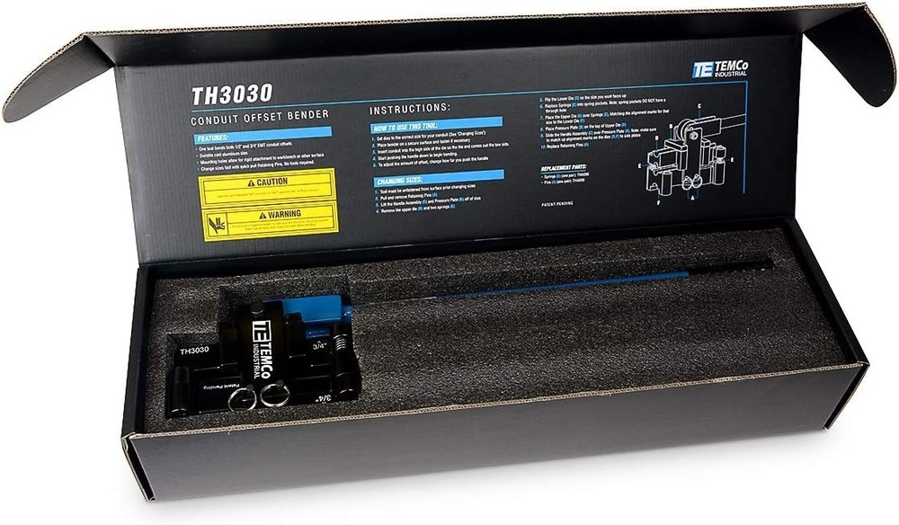 Dual Size Conduit Offset Bender 2 in 1 - both ½“& ¾” EMT