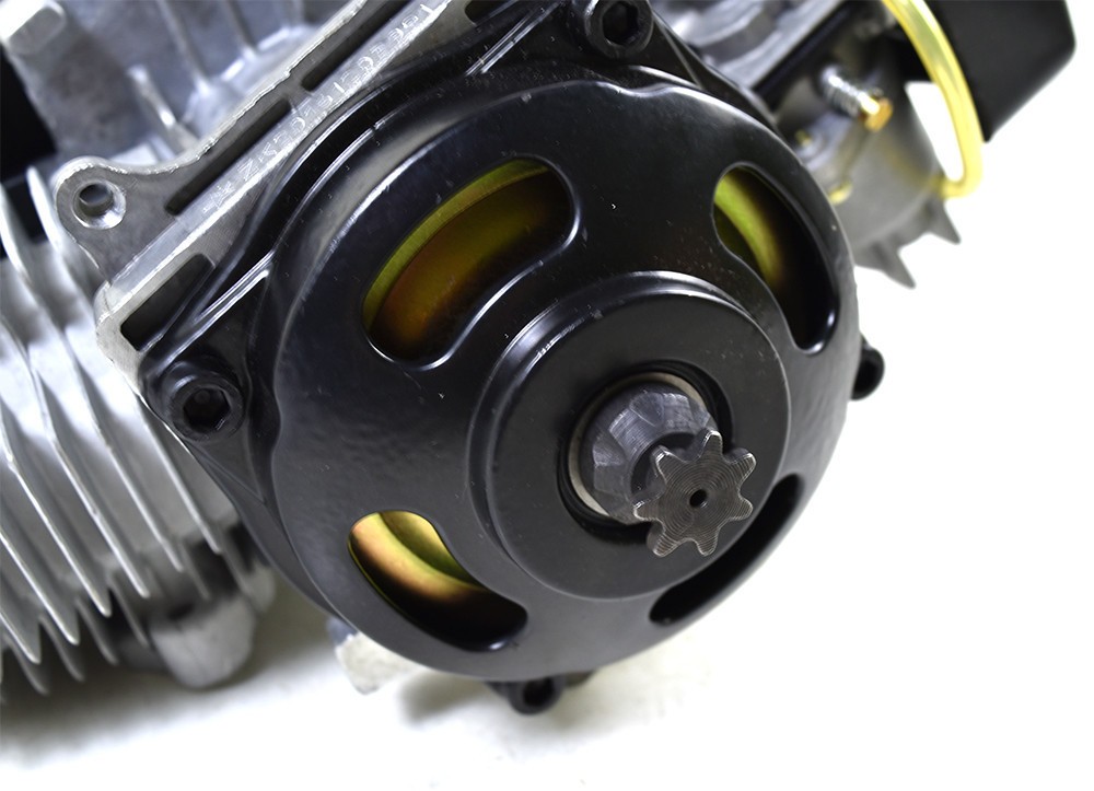 49cc 2 Stroke Pull Start Engine Motor + Exhaust Pipe For Quad Scooter ATV Buggy