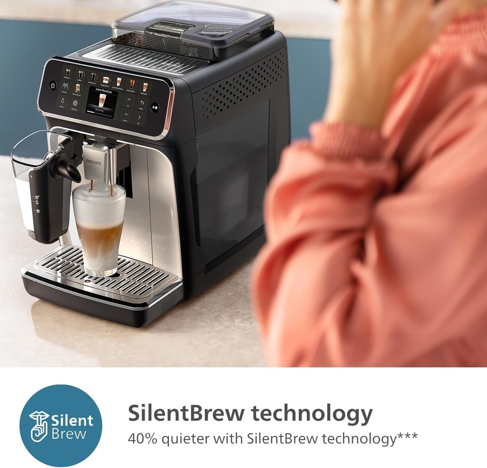 PHILIPS 5500 Series Automatic Espresso Machine LatteGo Easy-Clean Milk System