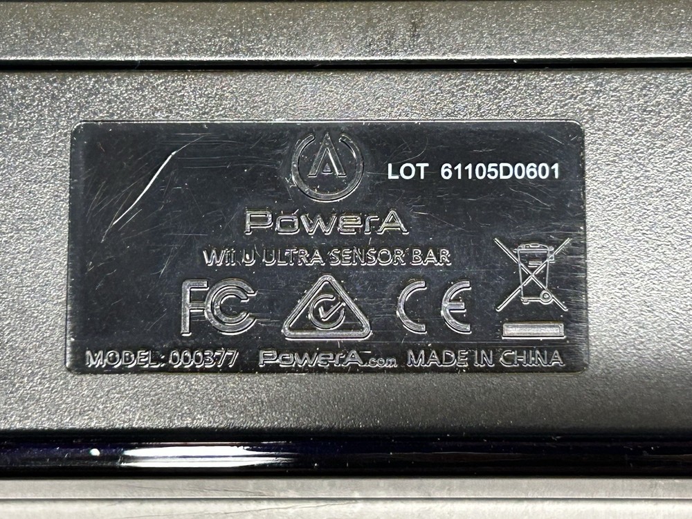 Wii U PowerA Ultra Sensor Bar - Black Tested Works!