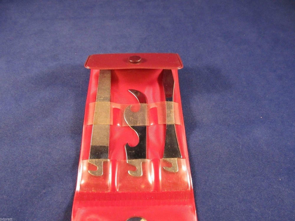 Vintage Imperial Tool Kit With Zippered Case - Handle & 6 Tools Mint & Rare