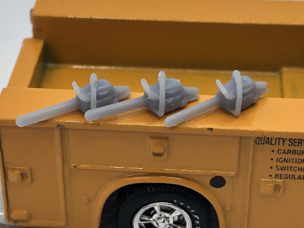 1:64 Scale 3d Printed Chainsaw Pack of 3