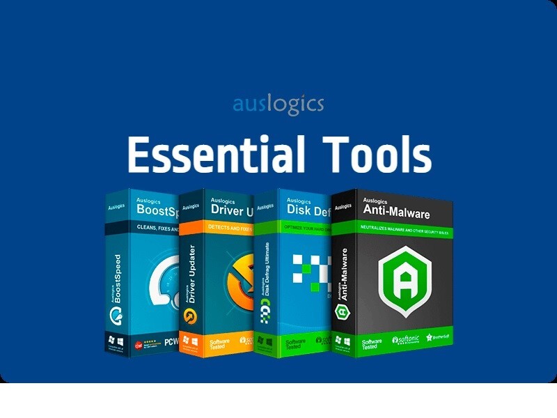 Auslogics Essential Pack ,All Auslogics tools , disk defrag, boostspeed 13
