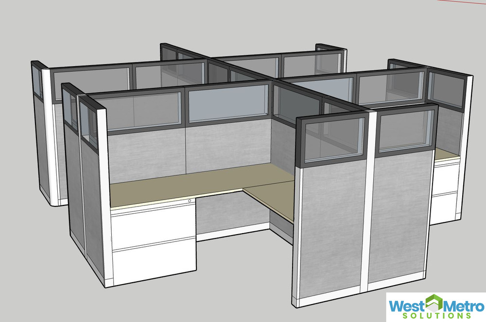Herman Miller AO2 Office Cubicles Workstations