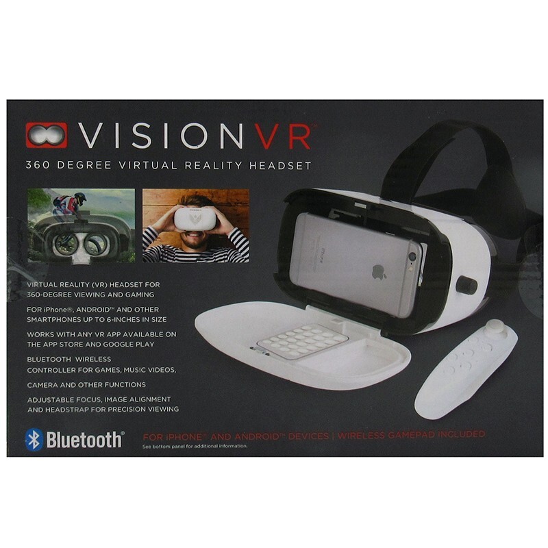 Vision VR 360 Degree Virtual Gaming Headset Wireless Controller Included