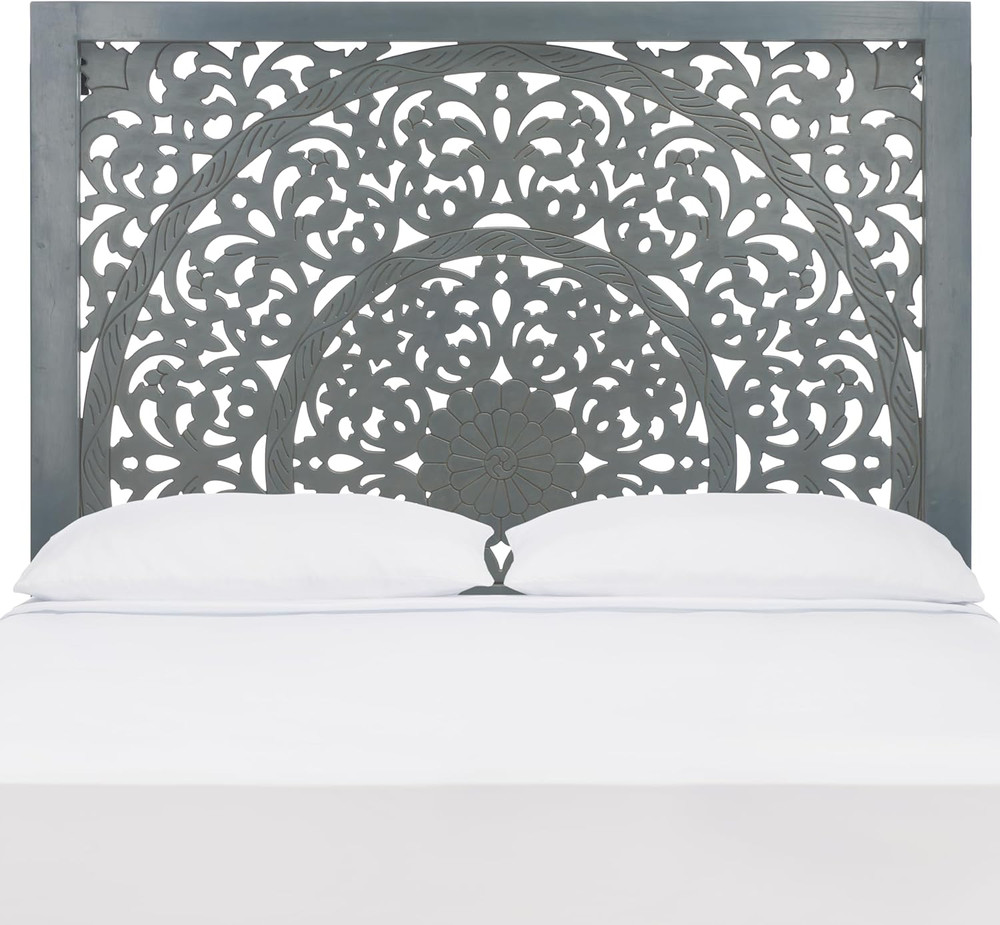 Boho Grey Walnut Full Size Headboard - Home Collection Remedy