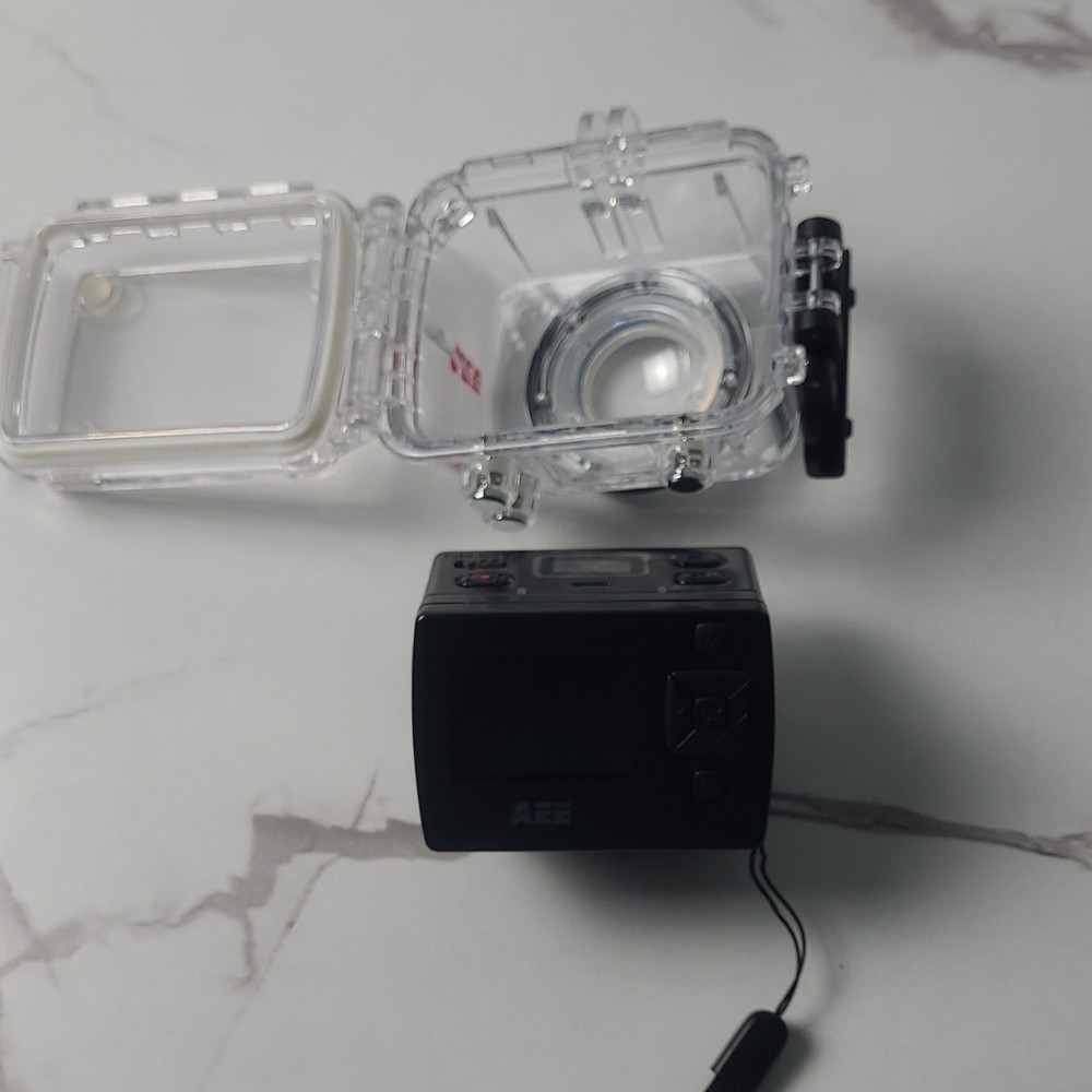 AEE Waterproof Polycarbonate Camera Case Clear Black with Remote